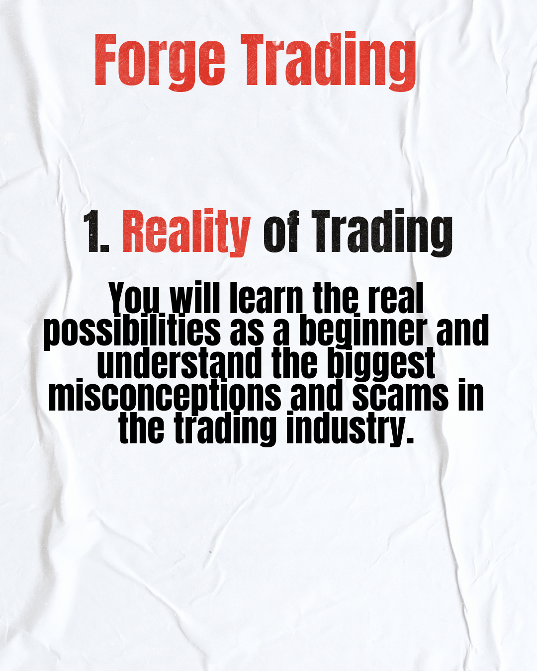 Forge Trading: The Fundamentals Course
