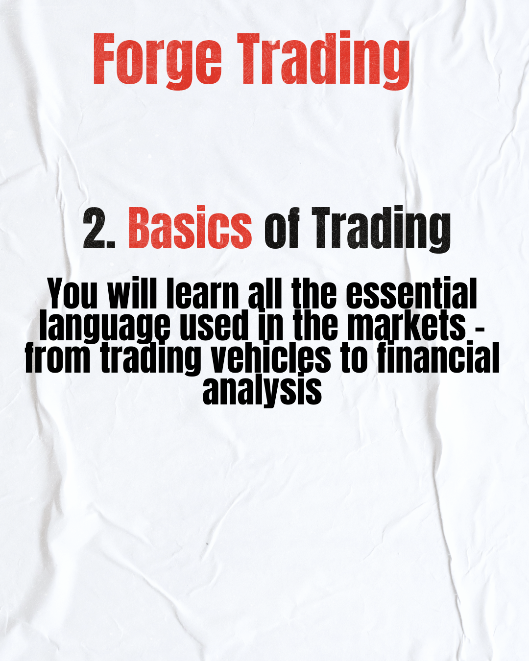 Forge Trading: The Fundamentals Course